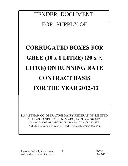 Ghee Cfc 1 Lt. & .5 Ltr - Rajasthan Co-operative Dairy Federation ...