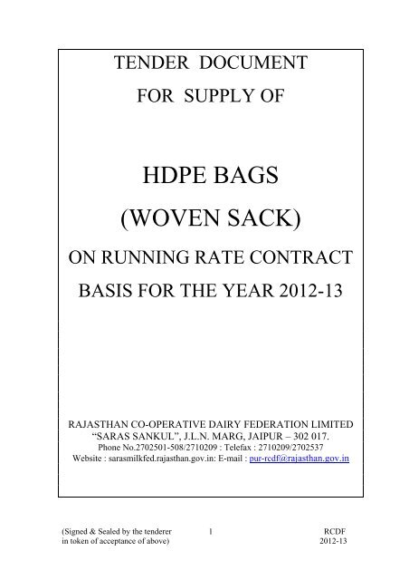 HDPE BAGS (WOVEN SACK)