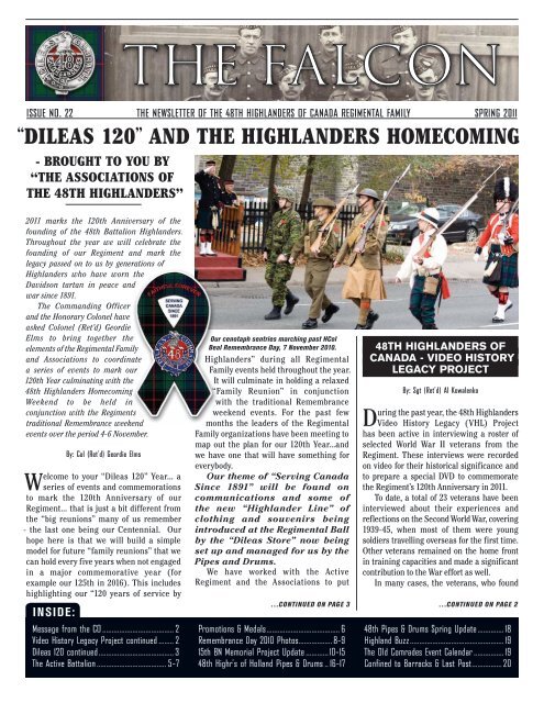 dileas 120 - 48th Highlanders of Canada