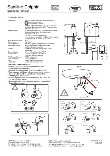 Dolphin Kalt-Warm - MEPA - Pauli und Menden GmbH