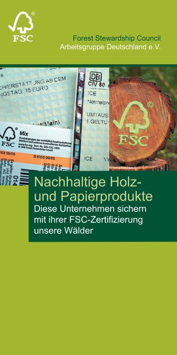 Nachhaltige Holz- und Papierprodukte - Moco