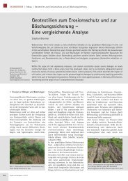 Geotextilien zum Erosionsschutz und zur Böschungs sicherung