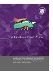 The Cordless Plant Pruner