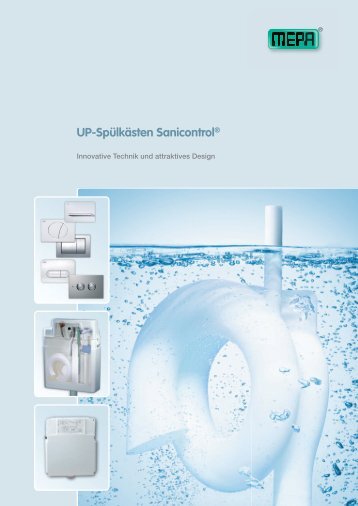 UP-Spülkästen Sanicontrol® - MEPA - Pauli und Menden GmbH