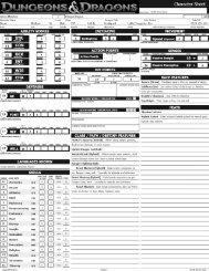 D&D 4E Character Sheet