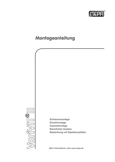 K81 17 01 Komplett-Mona VariV... - MEPA - Pauli und Menden GmbH