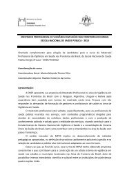 MESTRADO PROFISSIONAL DE VIGILÃNCIA EM ... - Plataforma Siga