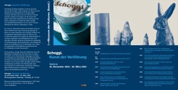 Schoggi_Ausstellungs Flyer - Museum der Kulturen