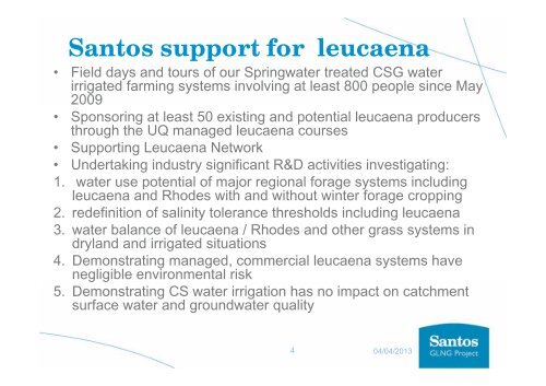 3 Years of Irrigated Leucaena