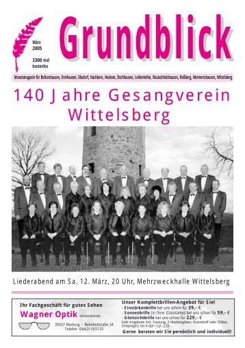 140 Jahre Gesangverein Wittelsberg