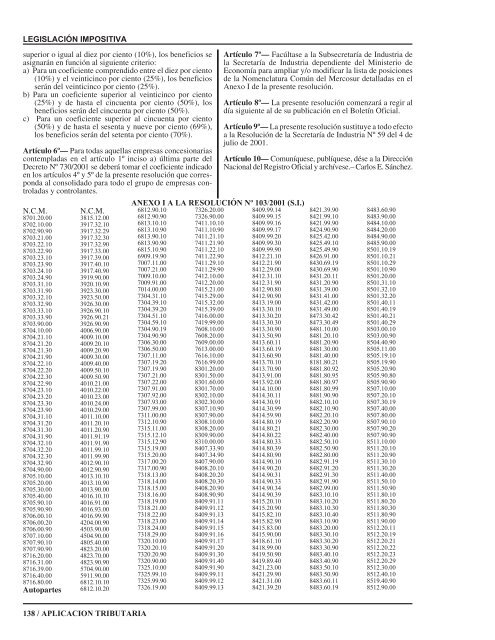 TABLA DE CONTENIDO