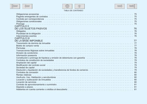 TABLA DE CONTENIDO