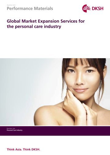 Personal Care & Cosmetics Brochure - DKSH.com