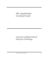 HPA - Hospital Patient Accounting Concepts - Clinical Enterprise ...