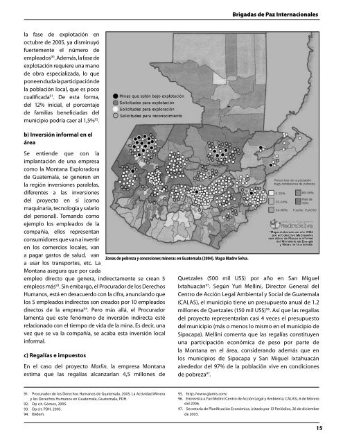 Minería de metales y derechos humanos en Guatemala