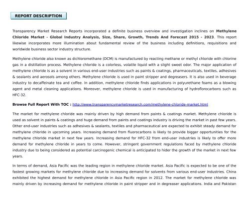 Methylene Chloride Market.pdf