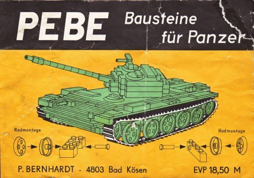 Bausteine fÃ¼r Panzer - PEBE-Archiv