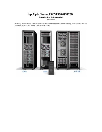 hp AlphaServer ES47/ES80/GS1280 - FTP Directory Listing - HP