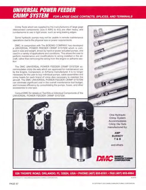 Connector Tooling Guide - DTL Connectors