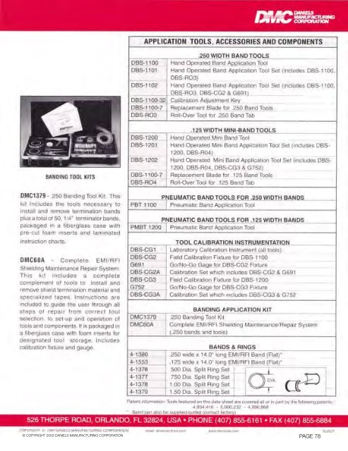 Connector Tooling Guide - DTL Connectors