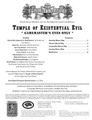 TEMPLE OF EXISTENTIAL EVIL - Kenzer & Company