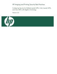 HP Imaging And Printing Security Best Practices