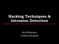 Intrusion Detection