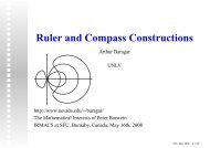 Ruler and Compass Constructions