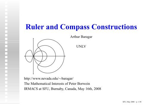 Ruler and Compass Constructions