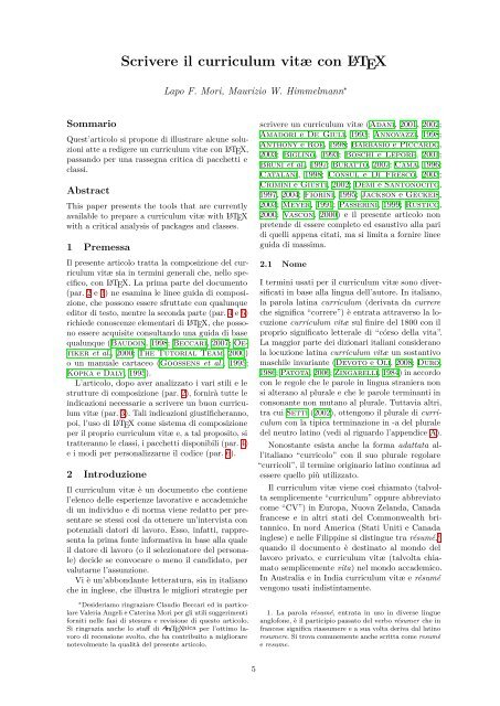 ArsTeXnica, Numero 4, Ottobre 2007 - GuIT - Scuola Superiore Sant ...