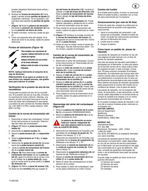 Instruction Book − Riding Mower Model ... - Safe Motor AS