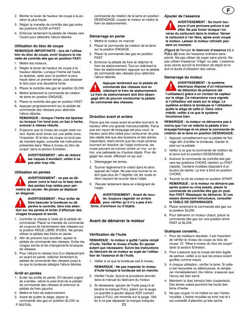 Instruction Book − Riding Mower Model ... - Safe Motor AS