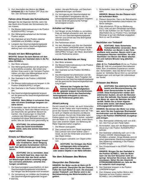 Instruction Book − Riding Mower Model ... - Safe Motor AS