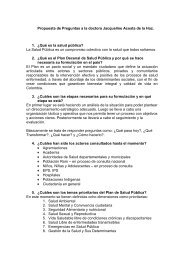 Propuesta de Preguntas a la doctora Jacqueline Acosta de la Hoz. 1 ...