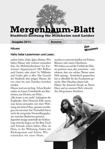 Mergenbaum-Blatt - von Wolfgang Giegerich