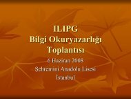 ILIPG Bilgi Okuryazarlığı Toplantısı