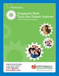 Singapore Math Train-the-Trainer Institute