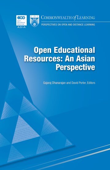 Open Educational Resources An Asian Perspective