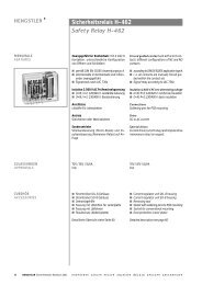 Sicherheitsrelais H-462 Safety Relay H-462 - Mercateo