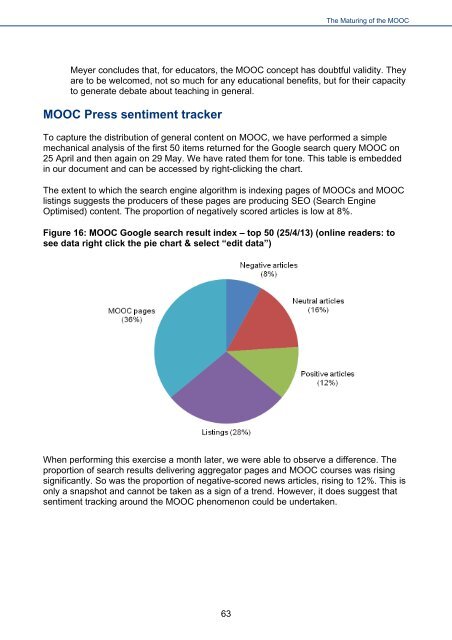 The Maturing of the MOOC