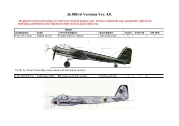 Ju 88G-6 Versions Ver. 4.0.