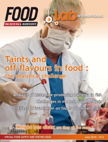 taints and off-flavours in food: the analytical challenge