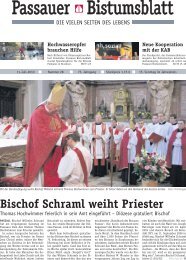Bischof Schraml weiht Priester - KAB Passau