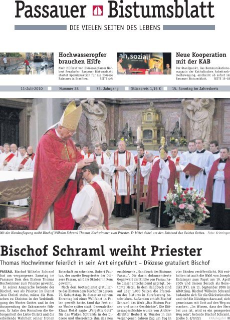 Bischof Schraml Weiht Priester Kab Passau