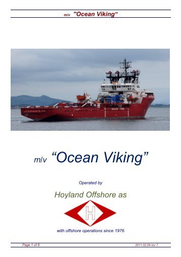 m/v “Ocean Viking” - Hoyland Offshore as