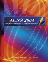 MOND A Y - NIST Center for Neutron Research