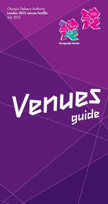 Venues guide - London 2012 Olympics