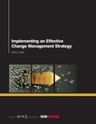 Implementing an Effective Change Management Strategy