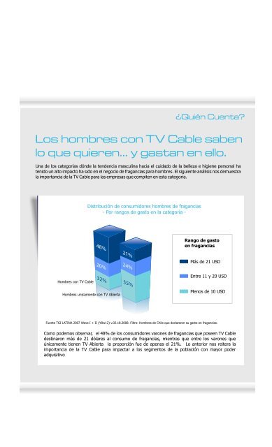 Los canales de TV Cable tienen mejores niveles de ... - Lamac