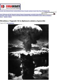 Hiroshima y Nagasaki De la diplomacia atómica al genocidio